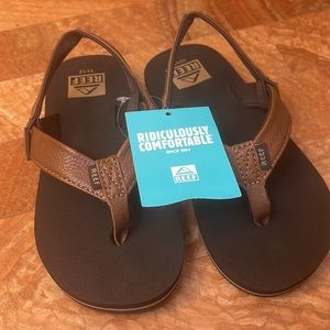 REEF | Brown Grom Little Twinpin Flip-Flop  ZL618